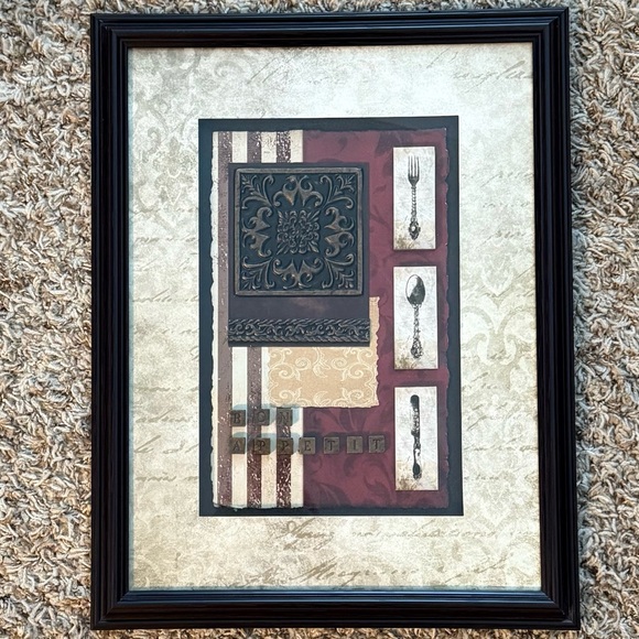 Bed Bath & Beyond Other - John Hopper Wall Art-Set of 2, 11X14 Burgundy & Cream